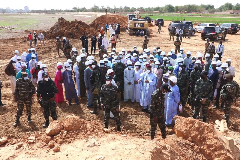 Bazoum visite digue