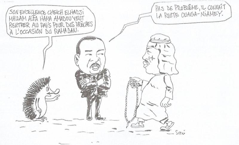 Caricature Issoufou Hama 