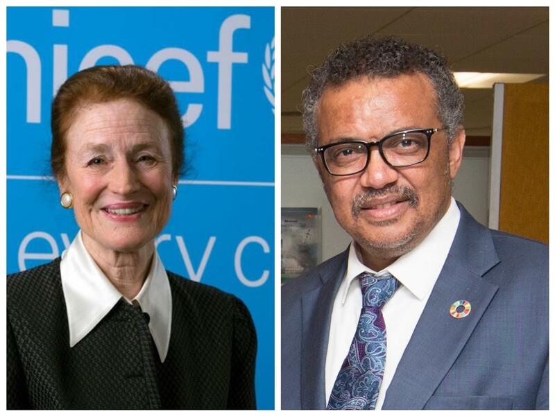 Henrietta Fore et Dr Tedros Adhanom Ghebreyesus