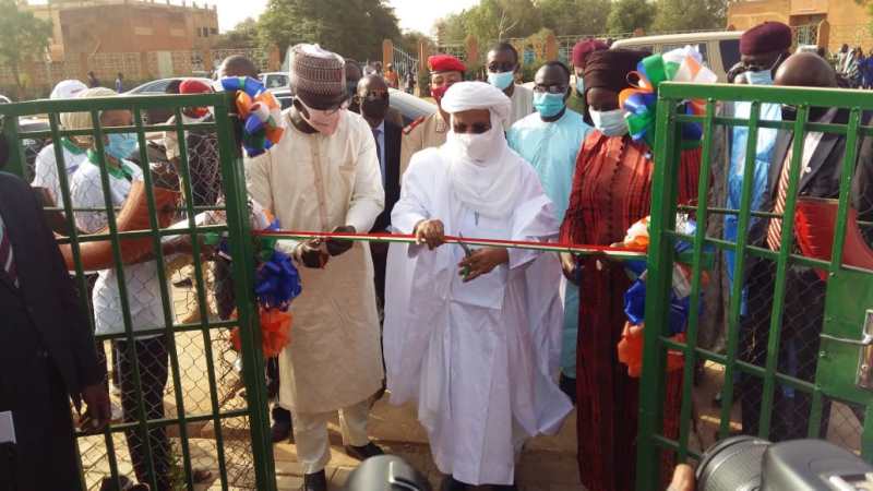 Inauguration centre communautaire numérique harobanda