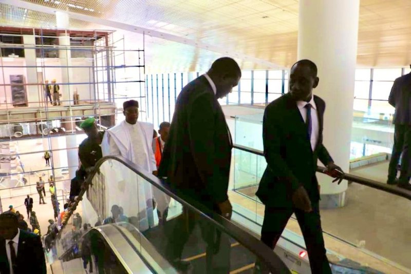 Issoufou chantier inauguration aeroport Niamey