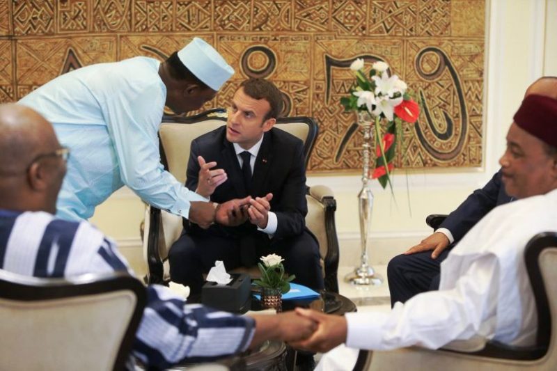 Macron et Chefs Etats africains