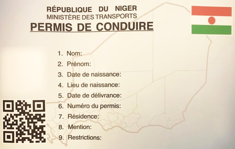 Permis Conduire Biometrique Niger