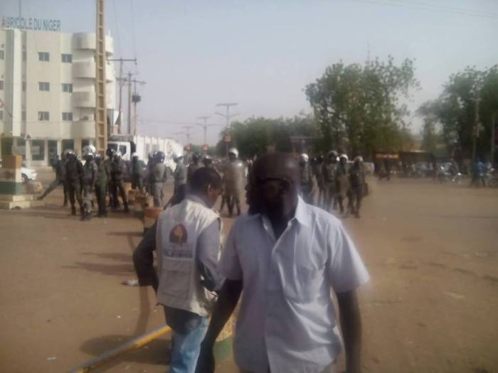 Police Niger Manifestation interdite societe civile 10-05-2017 BIS