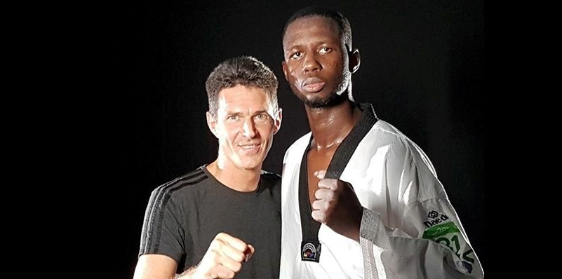 Razak Issoufou Alfaga et son coach allemand Markus Kohloffel