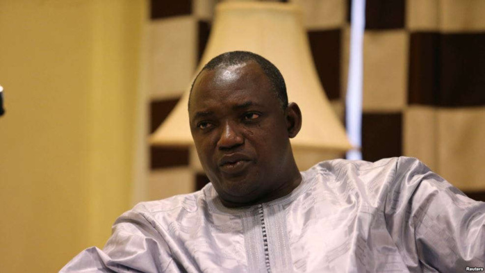 adama barrow en deuil