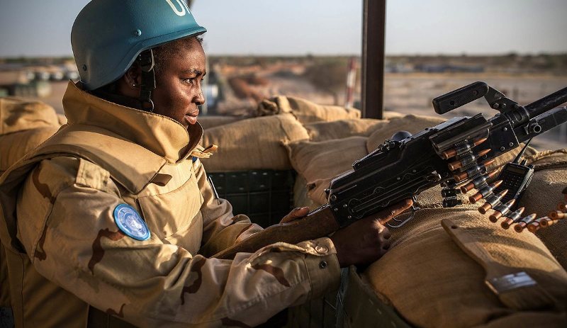 femmes soldats Minusma avec casque