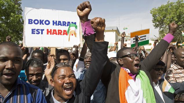 manifs a niamey contre bokoharam