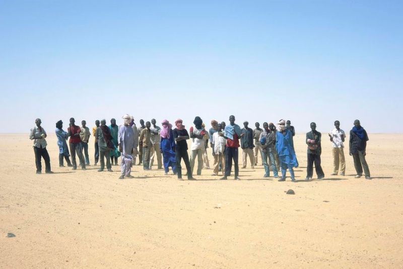 migrants dans le desert du Niger