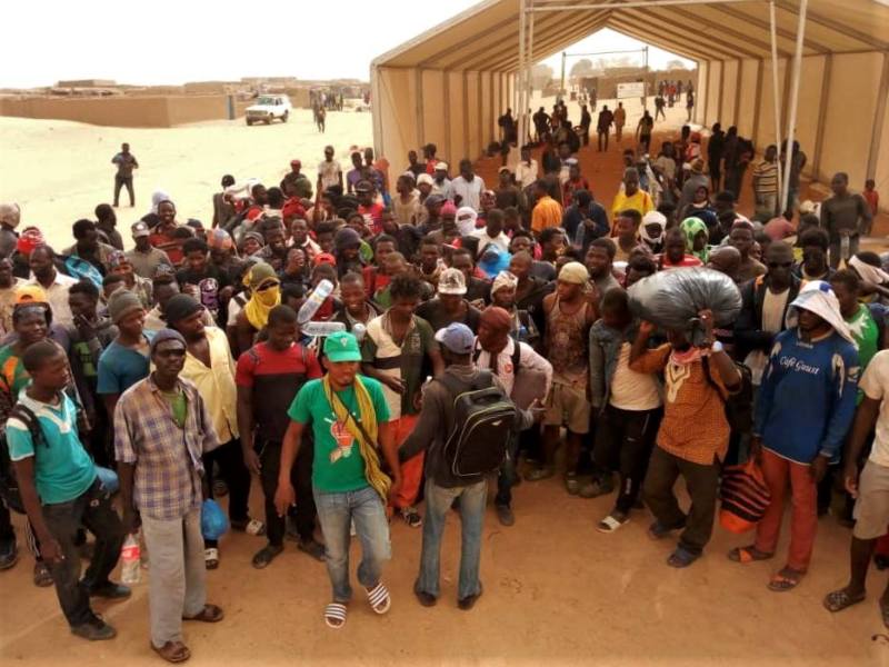 migrants sauves dans le desert Niger