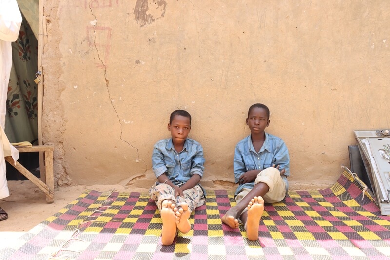 enfants arrive a Zinder venant Agadez