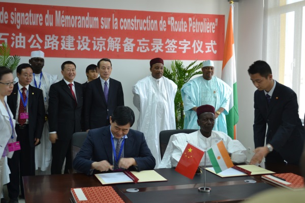 signature avec les chinois petrole