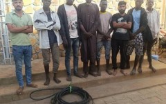 Niamey : huit membres d’un réseau de voleurs de câbles de Niger Telecom arrêtés par la Police judiciaire