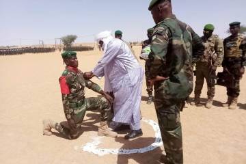 Centre d'instruction des FAN de Zinder : 1614 recrues du contingent 2022 présentés au drapeau