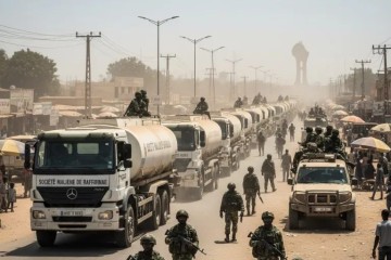 Bamako ravitaillée : un convoi de carburant sous escorte des FAMa arrive dans la capitale