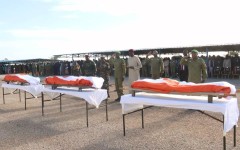 Niger : inhumation officielle de trois éléments de la Garde présidentielle tombés lors des événements de Niamey