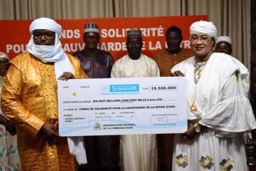 Solidarité nationale : l’ONC remet un chèque de 18,5 millions de FCFA au FSSP