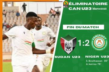 Éliminatoires CAN U23 MAROC 2023 : le Niger bat le Soudan 2-1 et se qualifie