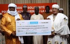 Solidarité nationale : l’ONC remet un chèque de 18,5 millions de FCFA au FSSP