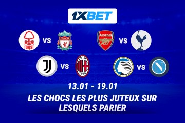 EPL et Serie A flamboyantes : pariez sur les chocs les plus séduisants de la semaine !