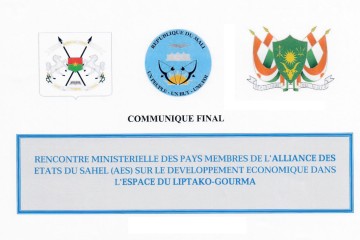 COMMUNIQUÉ FINAL : Réunion ministérielle des États membres de l'Alliance des États du Sahel (AES) consacrée au développement économique dans la région du Liptako Gourma
